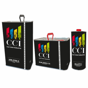 Kit : 5 litres vernis VER.2700.5 - 2,5 litres durcisseur lent DUR.5553.2.5 - 1 litre diluant DIL.S777.1