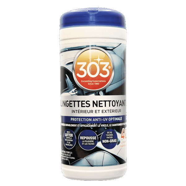 Lingettes nettoyantes intérieur et extérieur